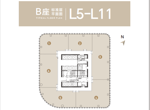 东航滨江之门低区平面图