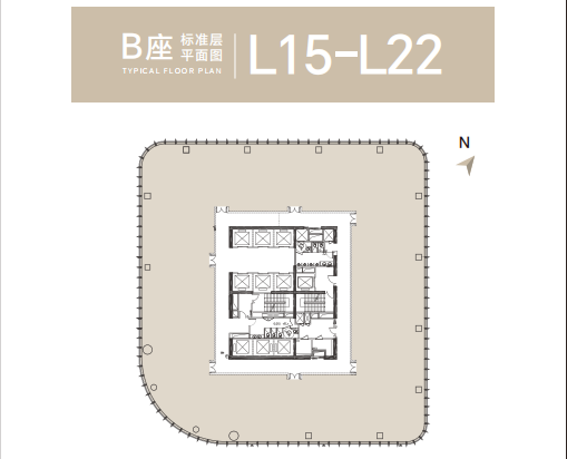 东航滨江之门高区整层平面图